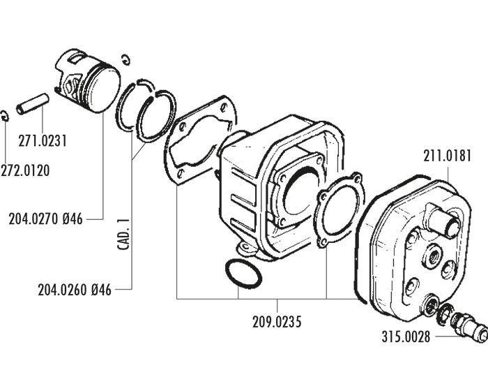 KIT HONDA CAMINO D.46 H2O