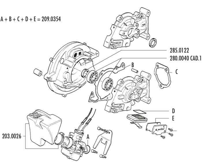 ENGINE CRANKCASE  CIAO D.19